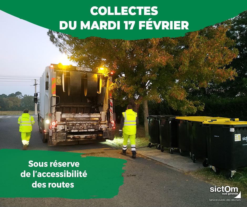 Collectes du mardi 17 février