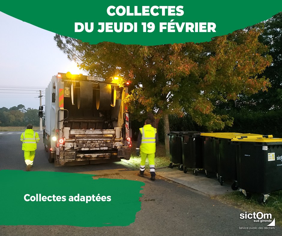 Collectes du jeudi 19 février