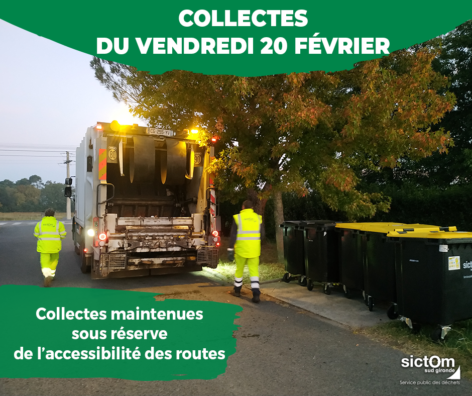 Collectes du vendredi 20 février