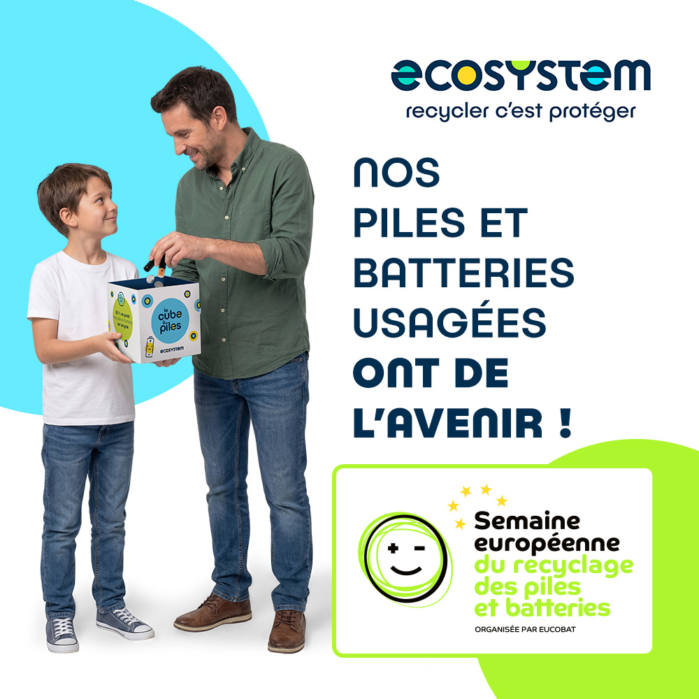 Du 5 au 13 septembre 2026, c'est la Semaine européenne de recyclage des piles